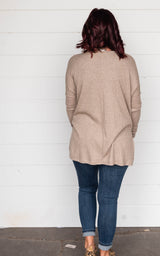 Heather Ribbed Dolman Top - Final Sale