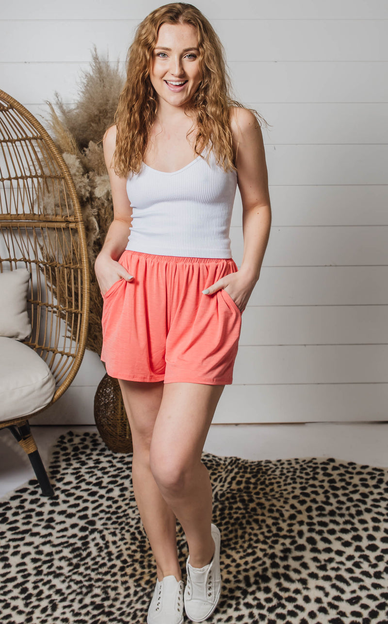 coral shorts from heimish 