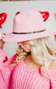 pink panama hat 