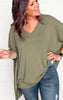 Oversized V-Neck Tunic Top - Final Sale*