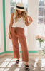 CLAY DRAWSTRING POCKET PANTS