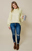 yellow bubble sweater