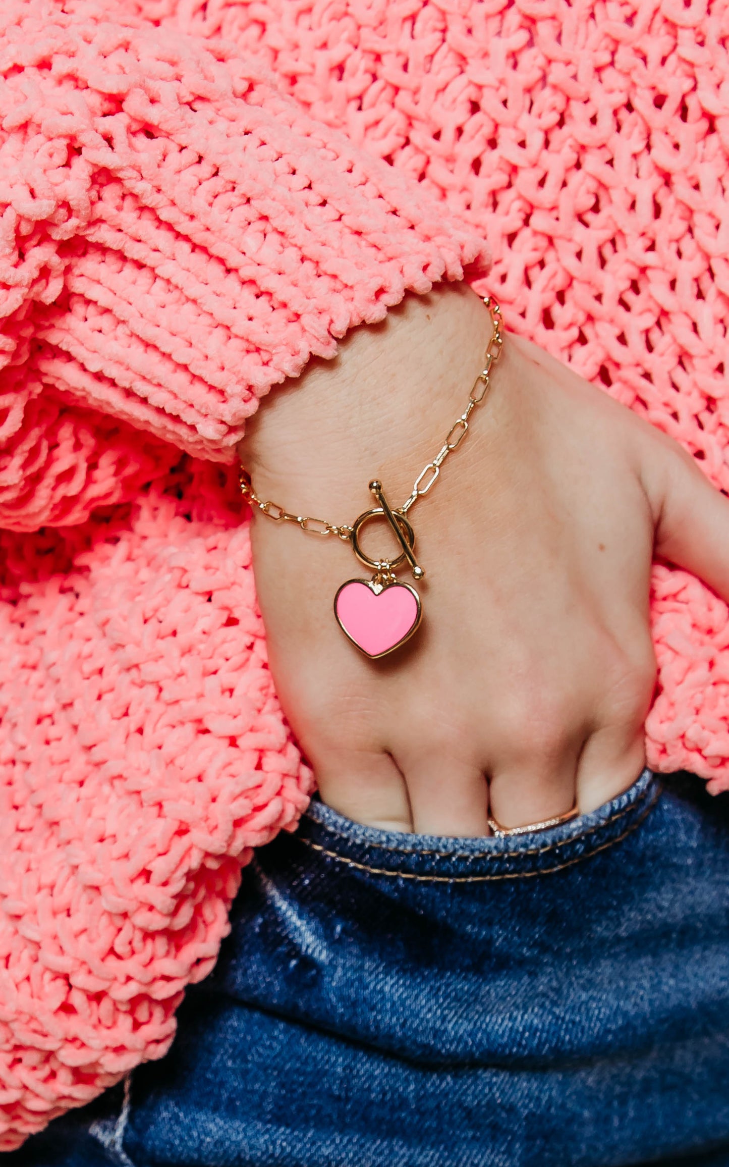 Heart Chain Bracelet - Final Sale