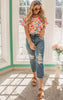 FLORAL PUFF SLEEVE TOP