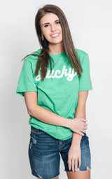 st. patty's day tee in green