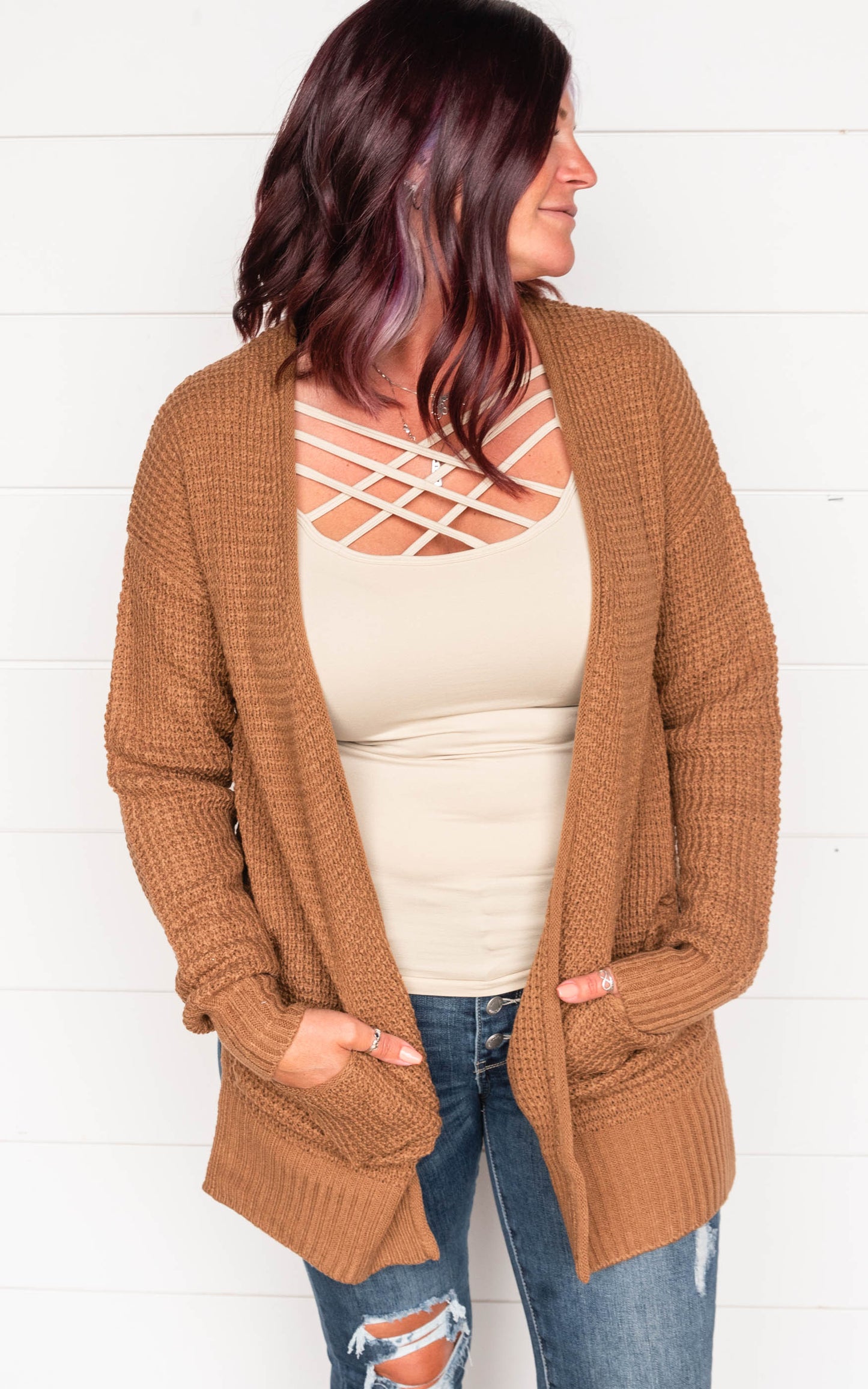 Waffle Knit Cardigan - Part 2 - Final Sale