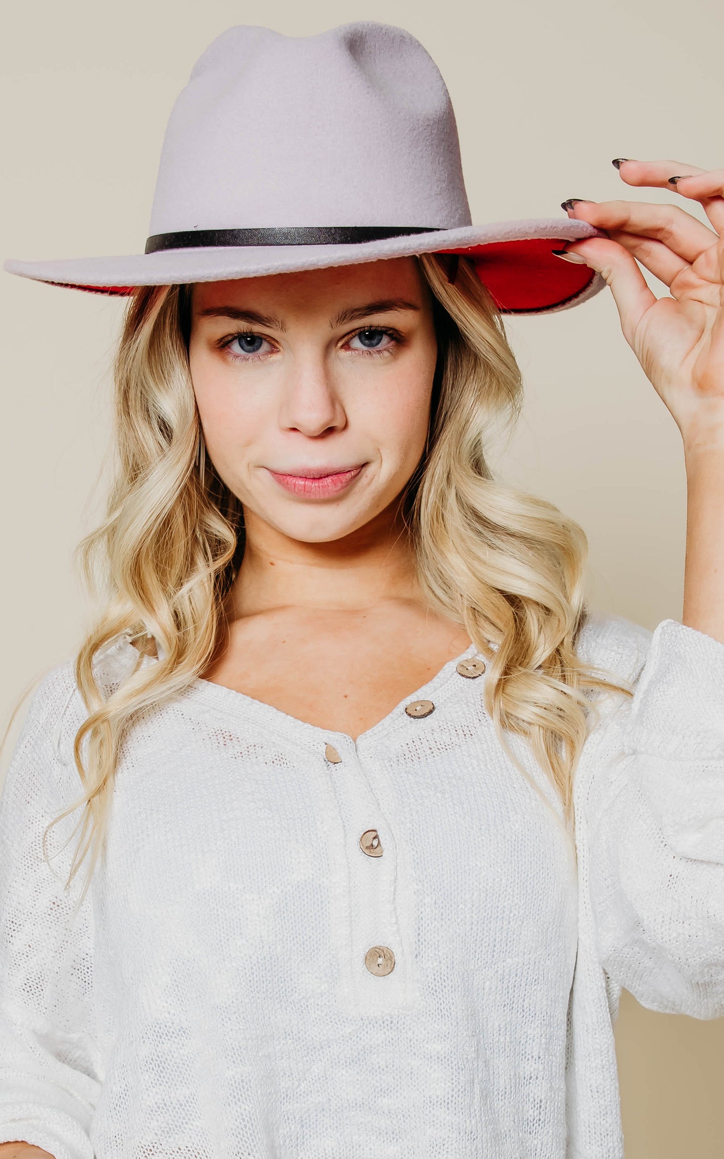 purple panama hat 