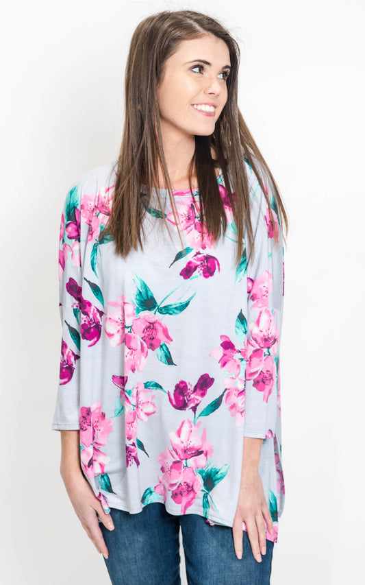 floral tunic blouse