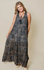 navy blue maxi dress