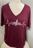 COFFEE LIFELINE SLOUCHY V-NECK T-SHIRT**