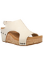 Carley Cream Wedge - Final Sale