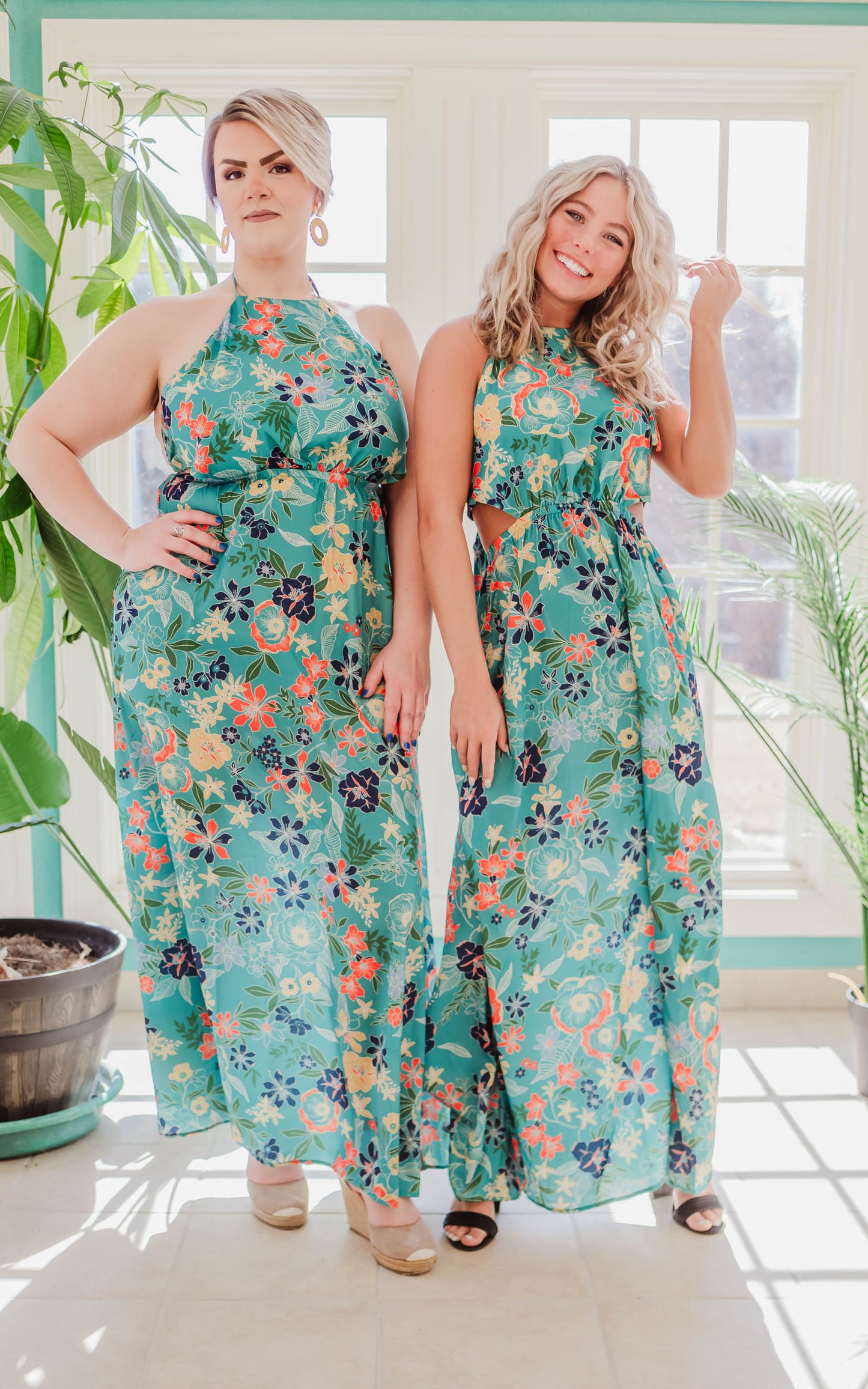 floral maxi dress