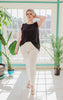 chiffon black tank top 