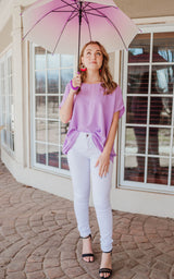 purple blouse 