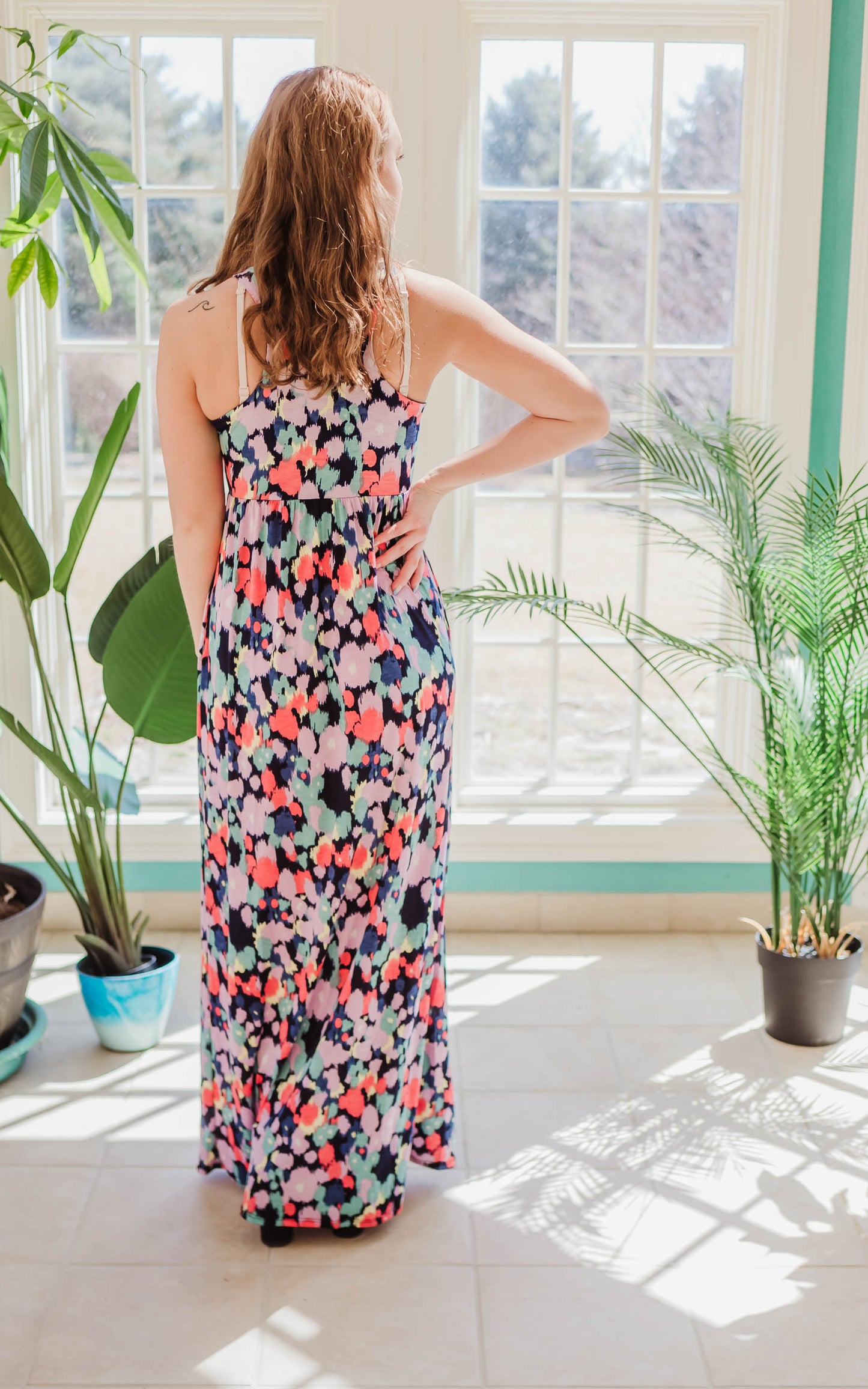 racerback maxi dress