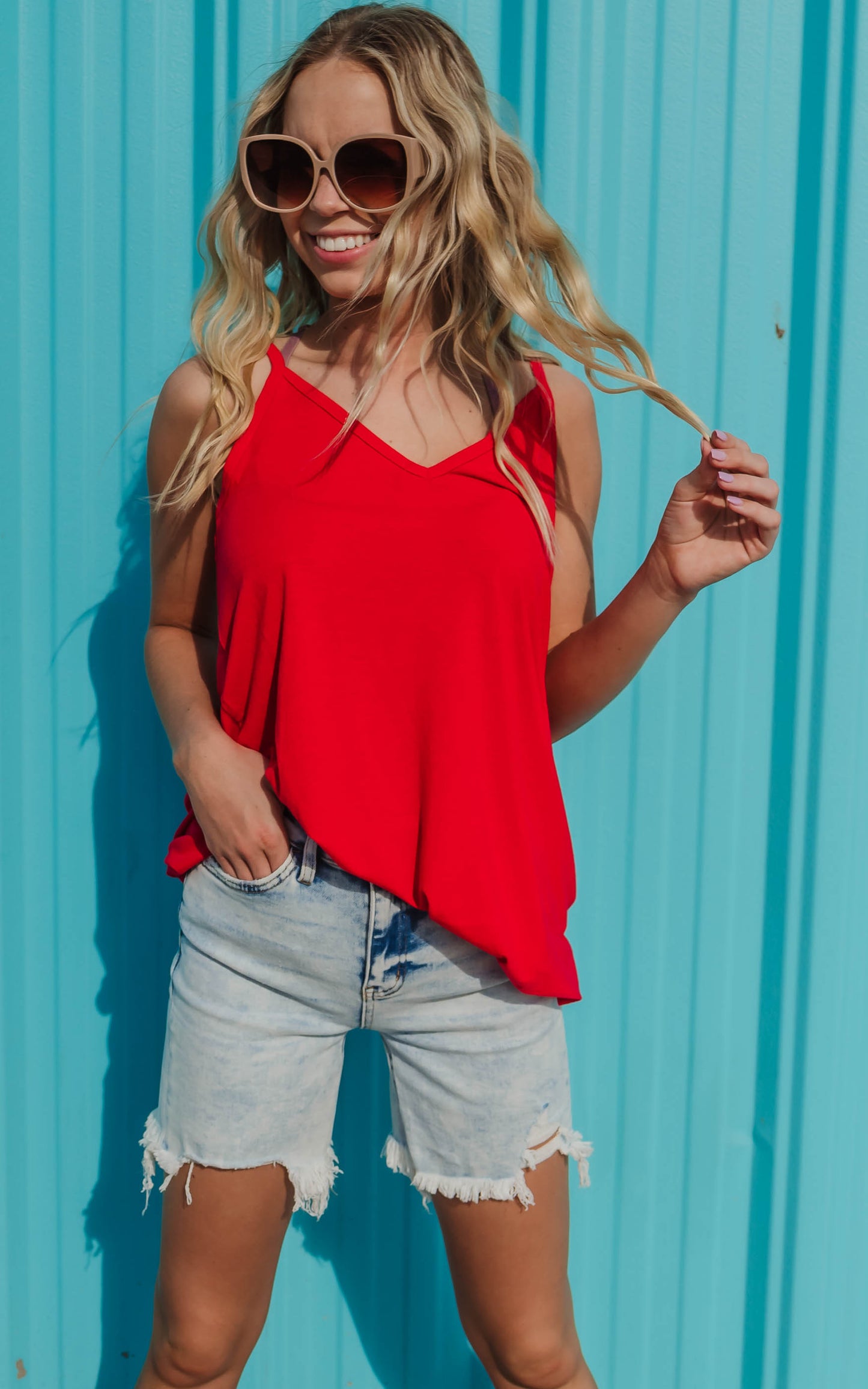 red tank top 