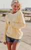 butter yellow sweatshirt 