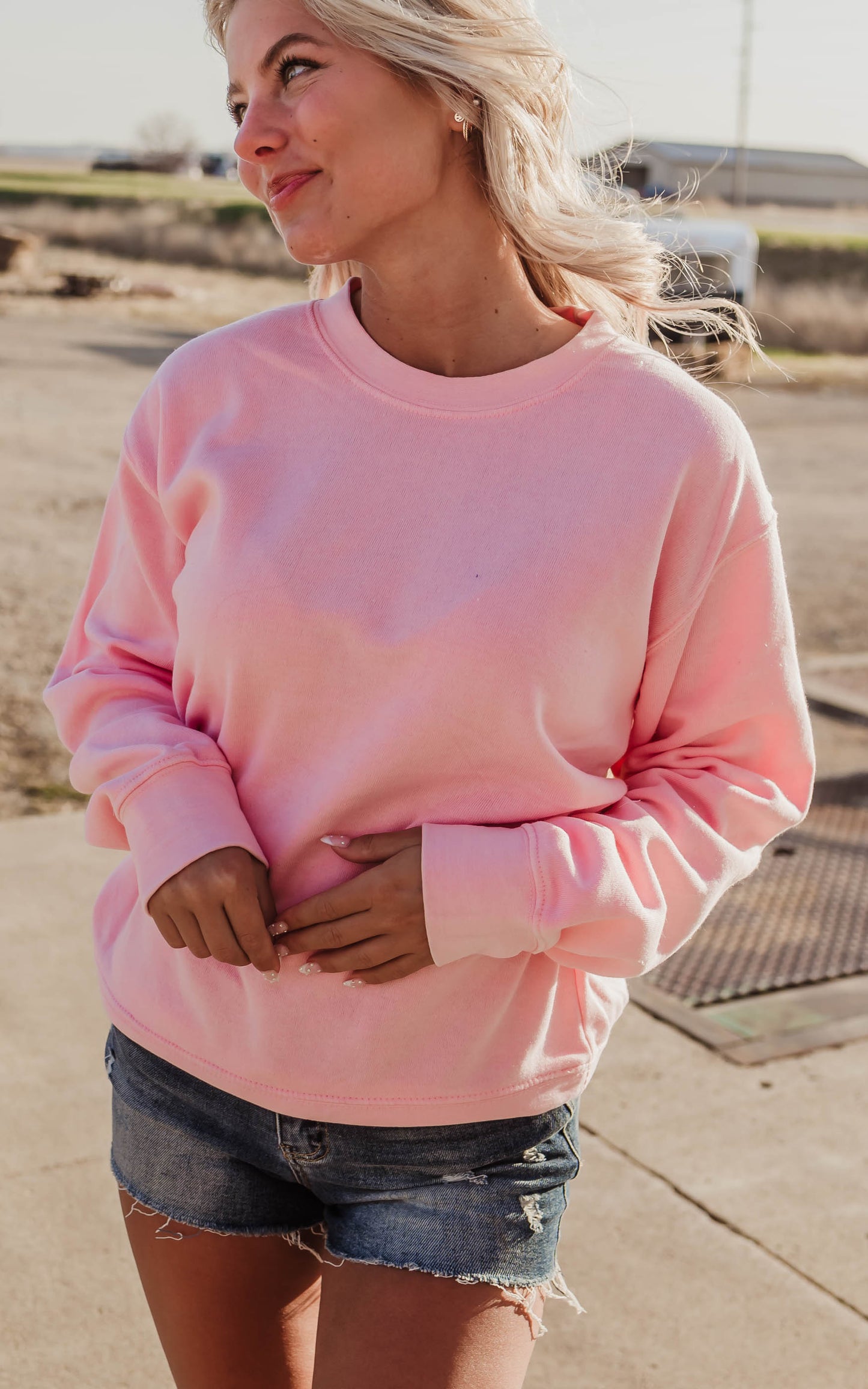 pink sweatshirt 