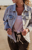 Rhinestone denim jacket