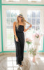 BLACK STRAPLESS JUMPSUIT 