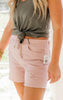 light pink jogger shorts