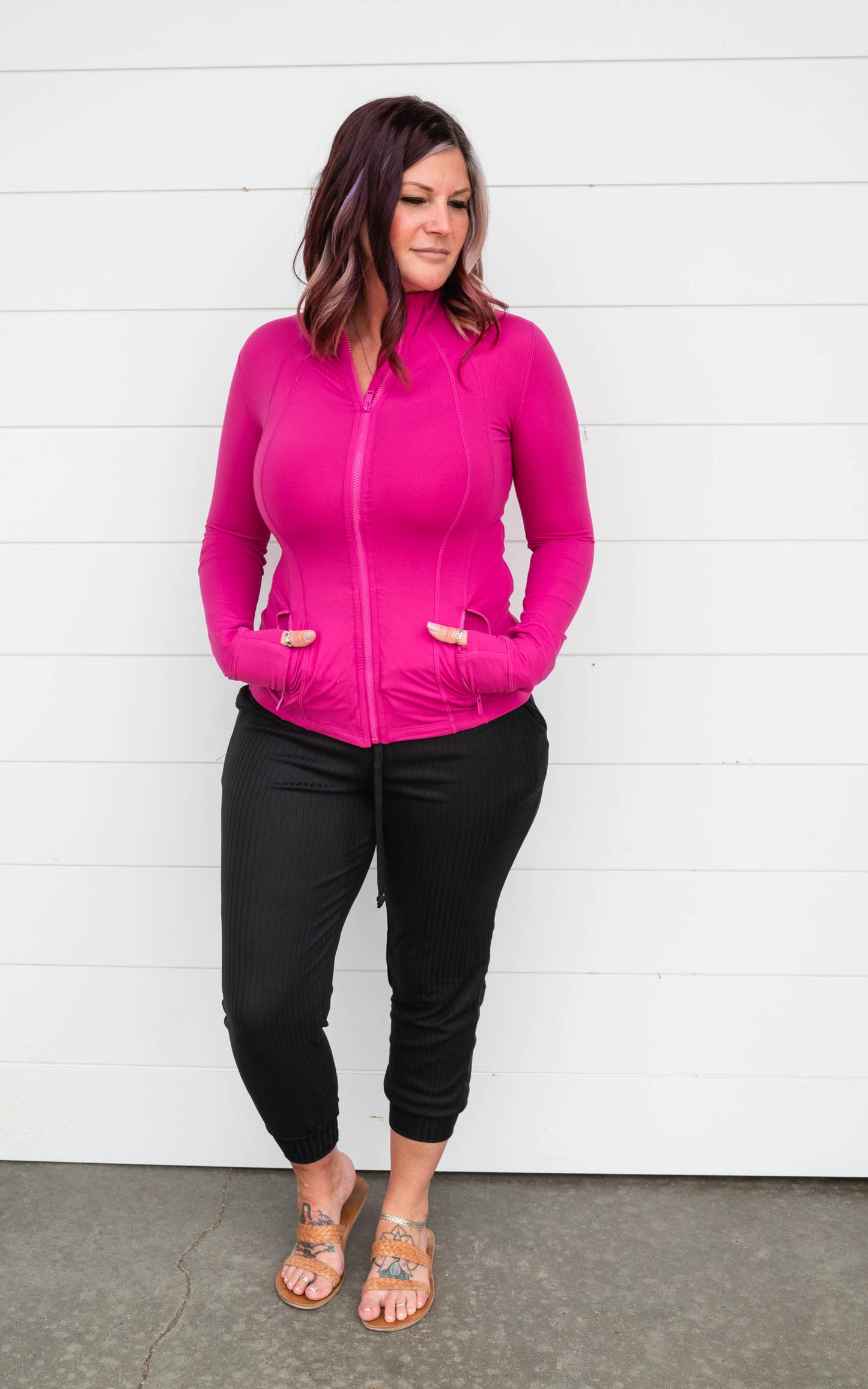 fuschia activewear jacket 