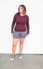 cassis long sleeve activewear top 