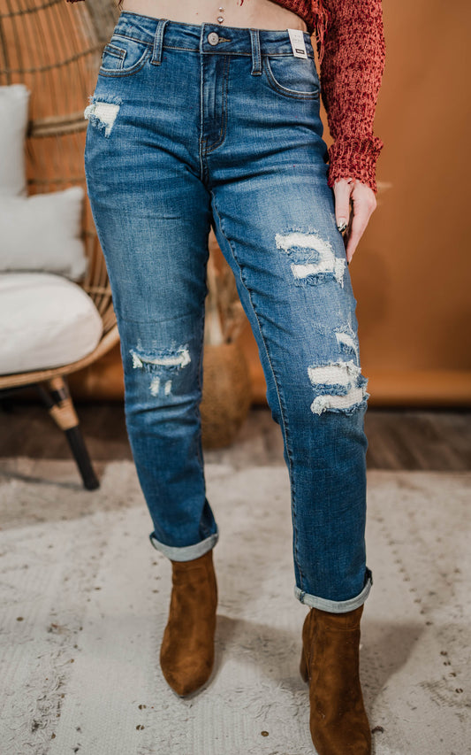 mid rise thermal denim judy blues