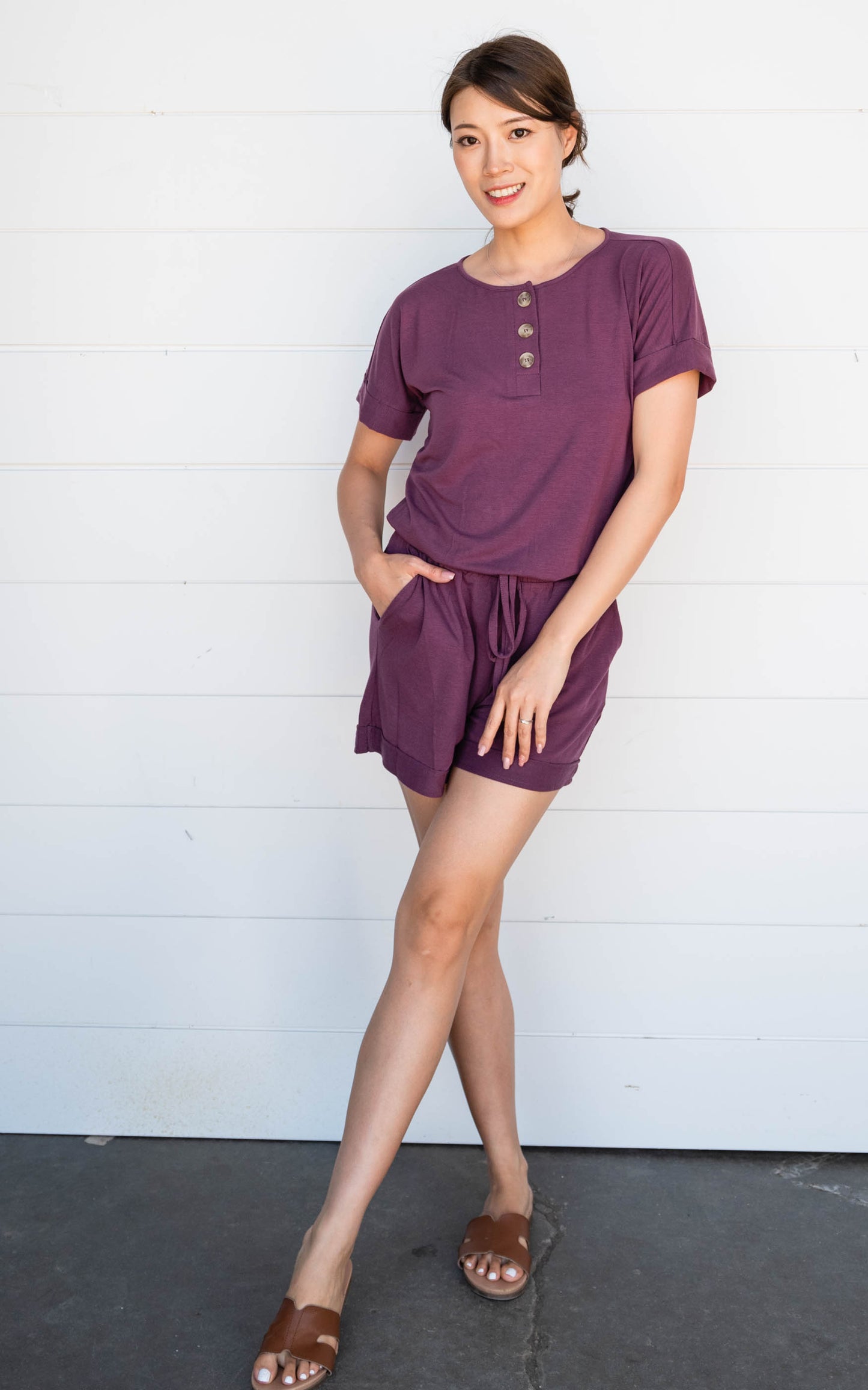 Ava Short Sleeve Romper - Final Sale*