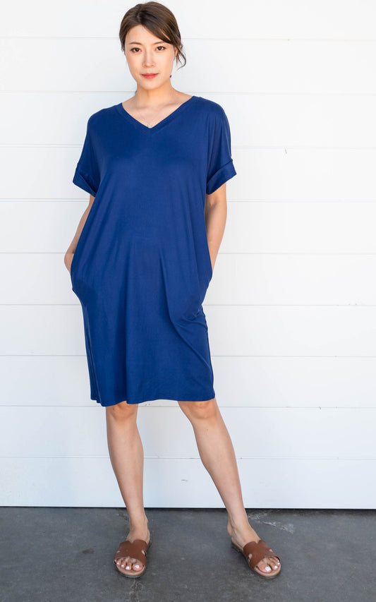 blue tshirt dress 