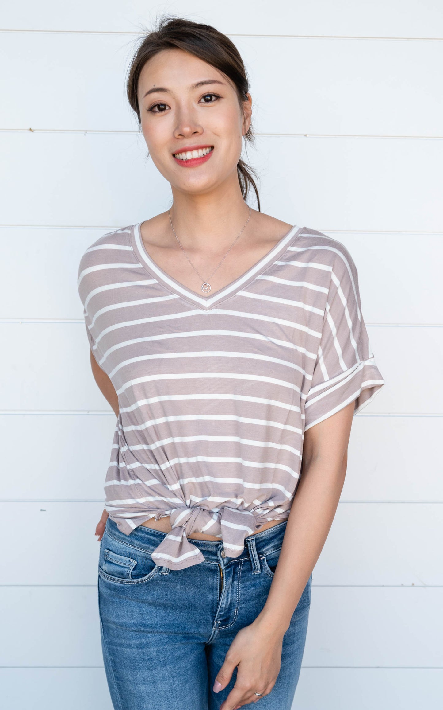 stripe zenana top 