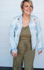 Distressed Denim Jacket -Zenana - Final Sale*