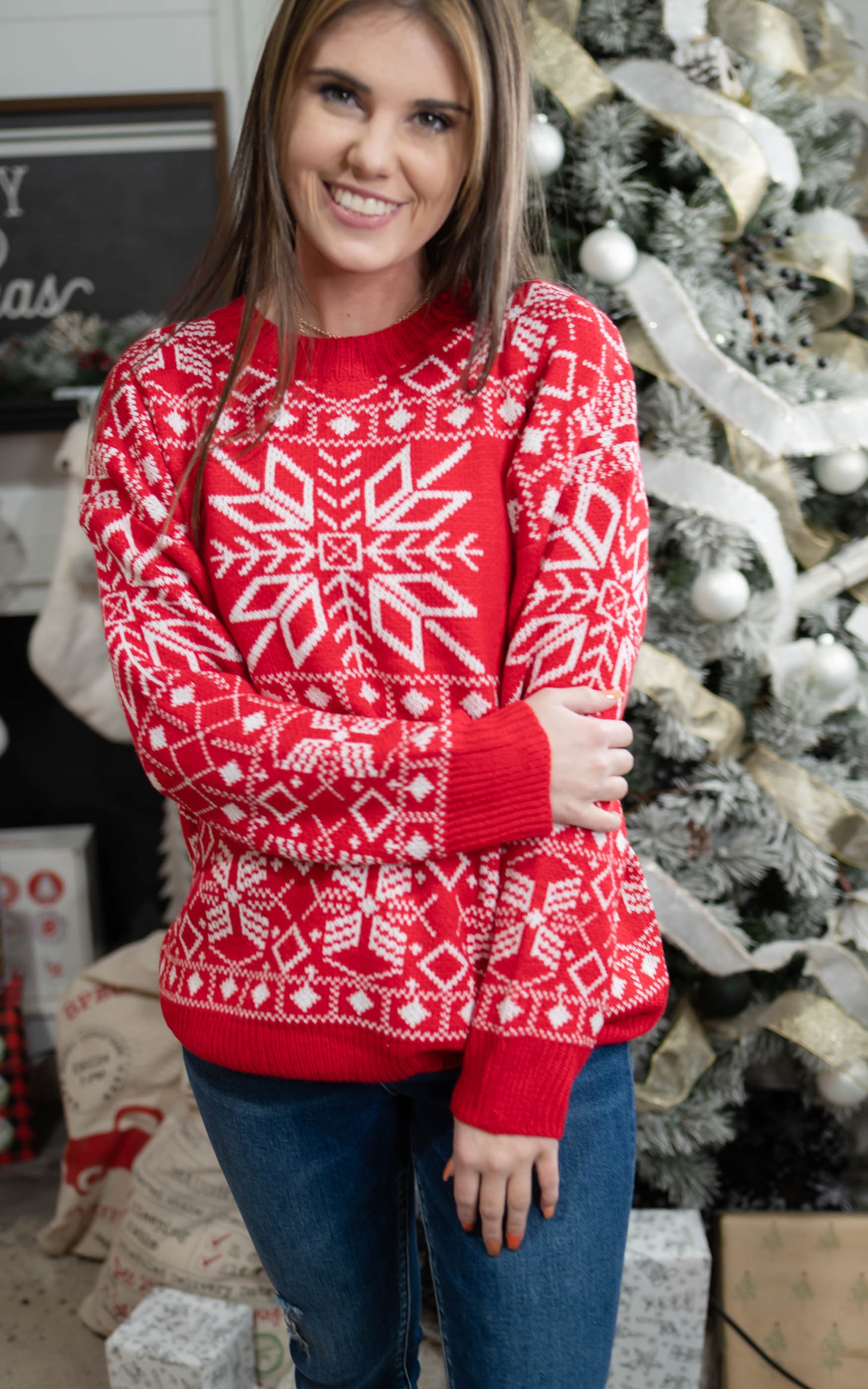 Winter Snowflake Sweater - Final Sale