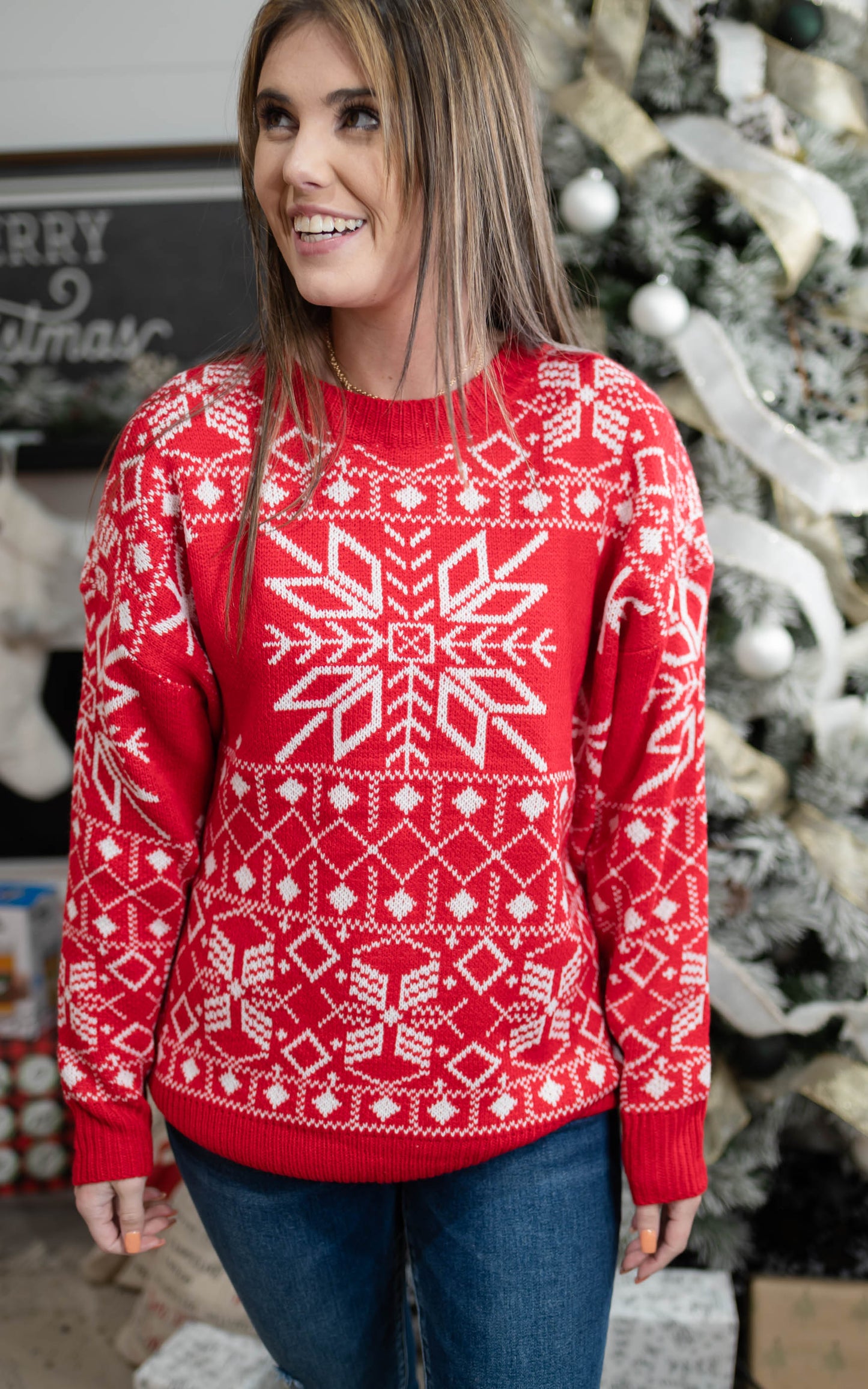 Winter Snowflake Sweater - Final Sale