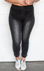 RISEN On the Go High Rise Elastic Waistband Skinny Jeggings - Final Sale