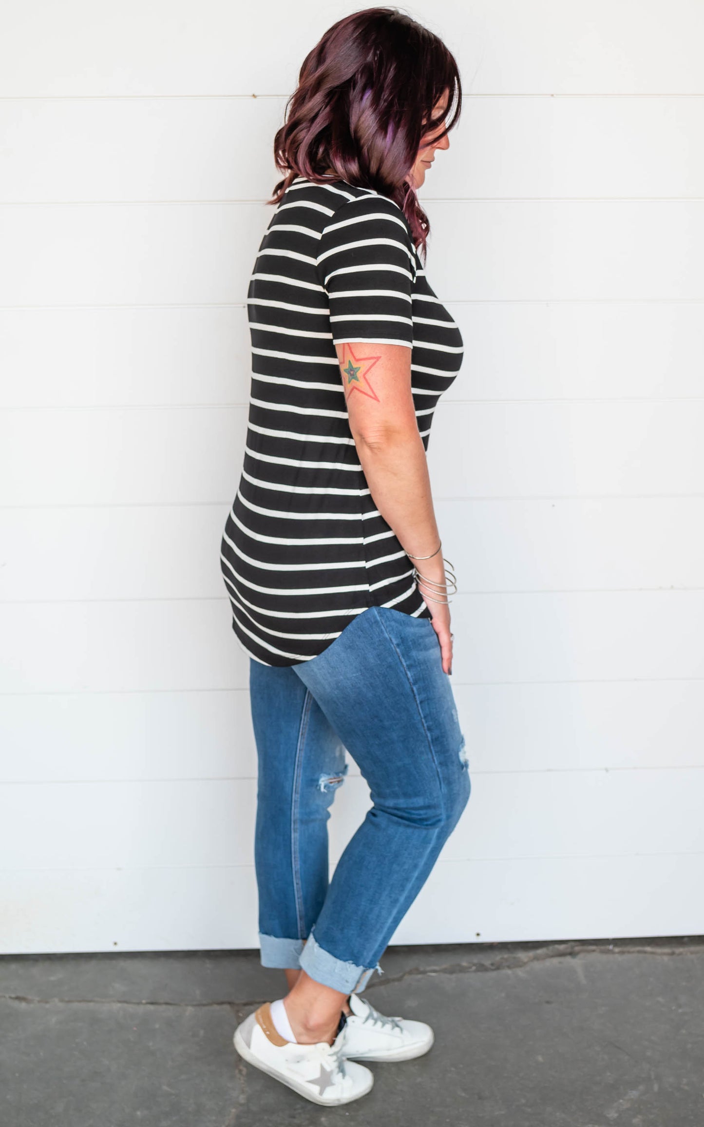 stripe tee 