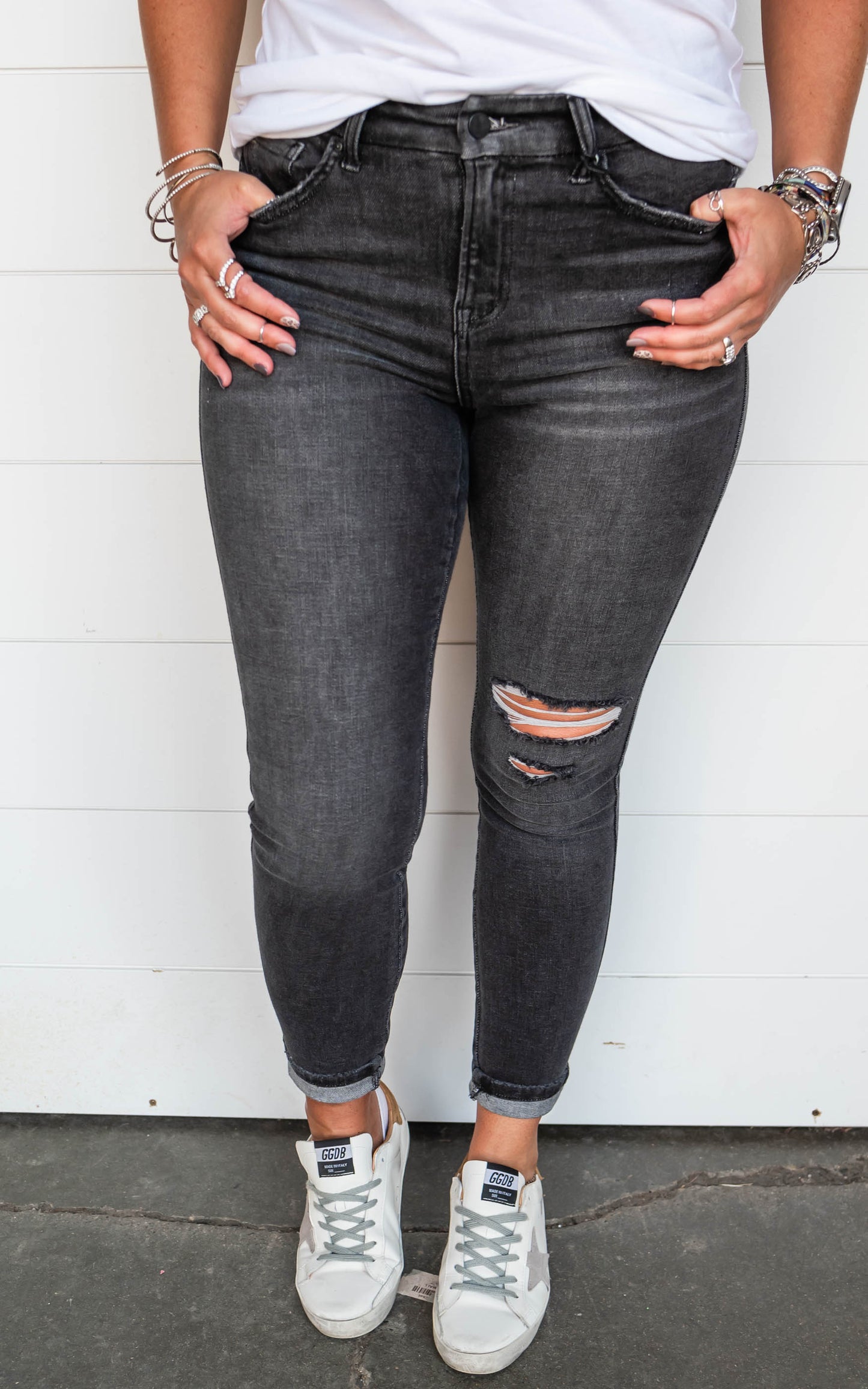 mica distressed denim 