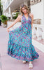 Boho Maxi Dress - Teal - Final Sale