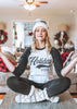 Holiday Vibes Baseball Tee - BAD HABIT BOUTIQUE 