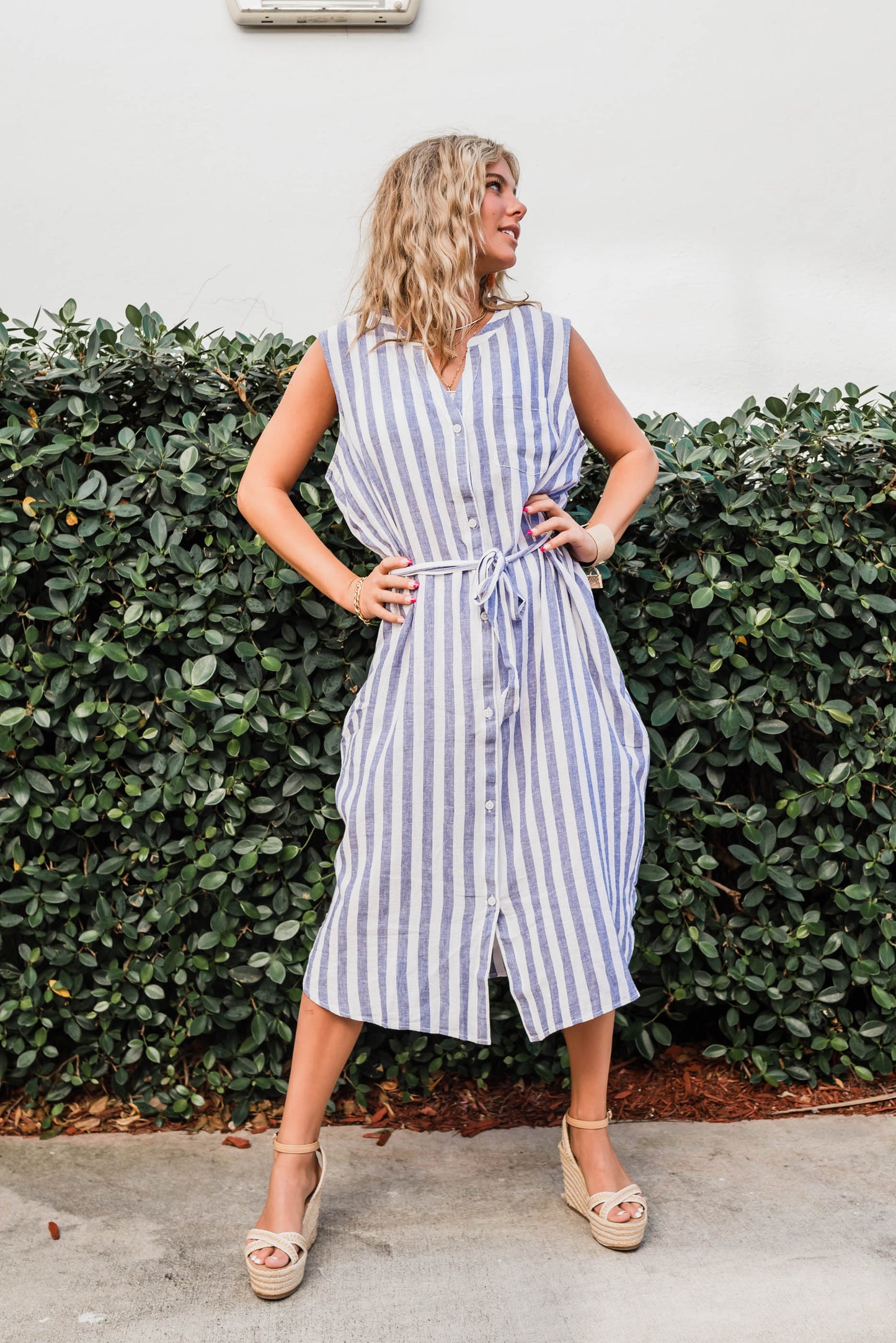 striped dress