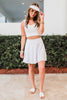 white skirt set 