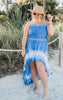 blue tie dye dress