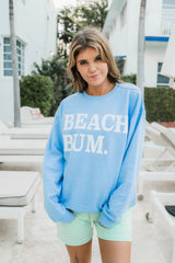 beach bum blue sweatshirt 