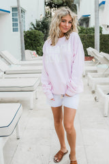 pink beach sweatshirt 