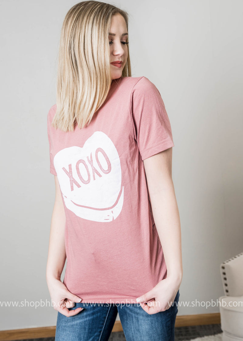 Limited Edition "XoXo" Candy Heart Tee - BAD HABIT BOUTIQUE 