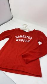 GANGSTER NAPPER RED LONG SLEEVE TOP - Final Sale