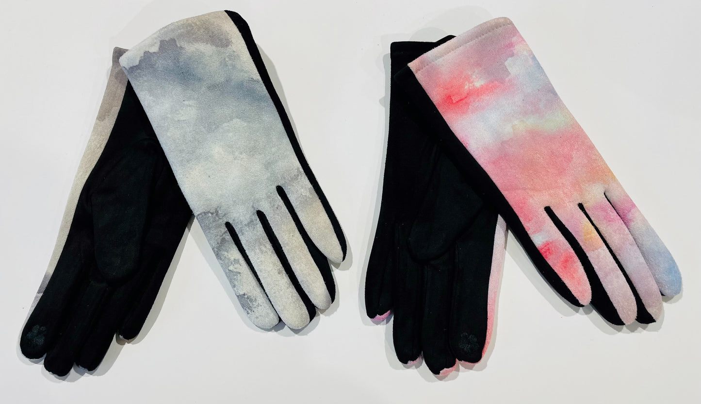 All the Suede Tye Die gloves - Final Sale