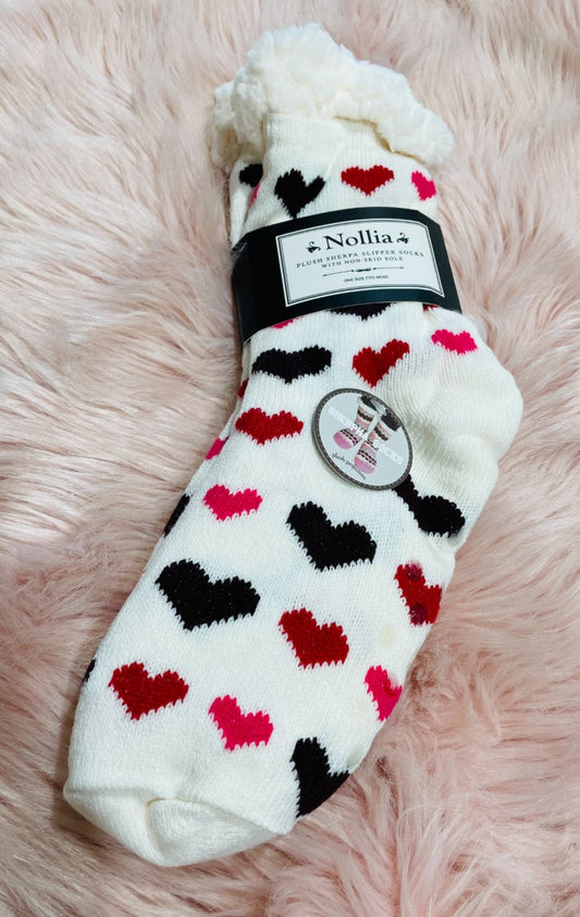 Warm and Cozy Heart Socks