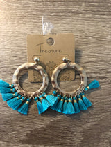  See Me Coming Fringe Earrings, JEWERLY, JOIA, BAD HABIT BOUTIQUE 