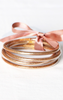 Rose Glitter Jelly Tube Bangles